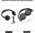 Foldable Head Mounted Headphone Mini Wired Headset Hands Free Compact Stereo HiFi Music Headset Support Rotatable Ear Cup Adjustable Headband Supp...