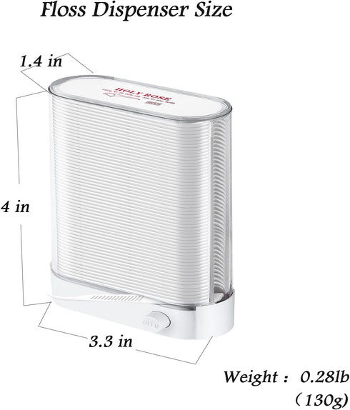 Holy Rose Dental Floss Dispenser 2 Box, Floss Picks Micro Portable Case 2 Boxs,with Adults Floss Sticks 196 Count,Flossers Toothpicks Sealed Stora...