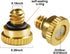 Brass Misting Nozzles for Garden Cooling System 0.016" (0.4 mm) 10/24 UNC (22 PCS) (0.016'')...