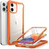 i-Blason Ares Case for iPhone 12, iPhone 12 Pro 6.1 Inch (2020 Release), Dual Layer Rugged Clear Bumper Case with Built-in Screen Protector (Orang...