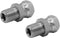 (2-PACK) 1404-04-04 Hydraulic Hose Adapter Fitting 1/4" Male (1/4-18 NPTF) × 1/4" Female Swivel (1/4-18 NPSM) SAE Straight Pipe Joints Connector C...