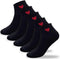 CUTIE MANGO Women's Heart Print Cotton Crew Socks Sneaker Ankle Novelty Casual Soft Cute Lovely Crazy Fun...