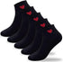 CUTIE MANGO Women's Heart Print Cotton Crew Socks Sneaker Ankle Novelty Casual Soft Cute Lovely Crazy Fun...