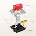 Kailh 1350 Chocolate Red Low Profile Mechanical Keyboard Switches,Linear RGB/SMD Switch(10pcs,Choc Red)...