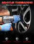 Set of 4 Veritek 14x1.5mm 1.40 Inch Chrome Acorn Bulge Tuner Socket Style Wheel Locks for Aftermarket Custom Wheels...