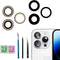 14 Pro Back Rear Camera Lens Glass Replacement for iPhone 14 Pro and iPhone 14 Pro Max Camera Glass Replacement with pre-Installed Adhesive and Re...