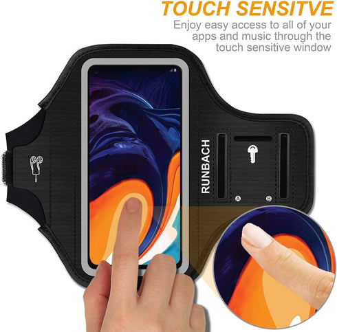 Running Armband for Samsung Galaxy A70/A60/A51/A50/A32/A30/A20/A10E/A10/A9/A9 Pro/M11/M21/M31,Sweatproof Running Exercise Bag for Samsung Phone...