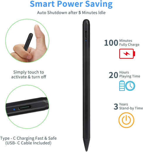 Stylus Pens for Lenovo Tab P12/P11 Pro Pencil, Evach Capacitive High Sensitivity Digital Pencil with 1.5mm Ultra Fine Tip Stylus Pencil for Lenovo...