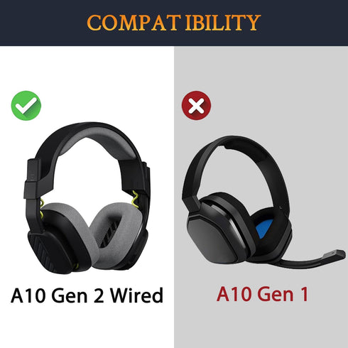 SOULWIT Cooling-Gel Replacement Earpads for Astro A10 Gen 2 Wired Headset, Ear Pads Cushions with Durable Ice Silk Fabric, Comfort Noise Isolation...