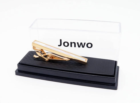 Mother of Pearl Men's Tie Clip With Presentation Box Tie Bar for Gentleman Regular Necktie Tie Pin for Daily Business Anniversary Wedding Occasion...