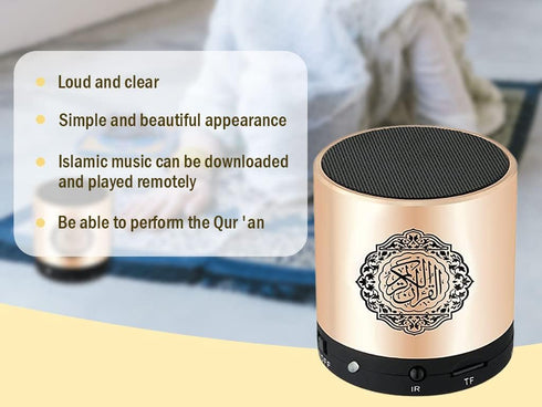 Portable Digital Quran Speaker with Remote Control over18 Reciters and 15Translations Available Quality Qur'an Speaker Arabic English French, Urdu...