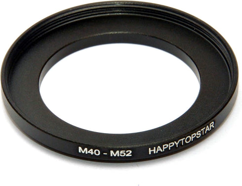 Metal M40 to M52 Male to Female 40mm to 52mm M40-M52 Step-Up Coupling Ring Adapter for Lens Filter...