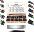 SM 2.5mm Connectors Male Female Plugs Sockets with 22AWG Pre-Crimped Silicone Cables Wire Compatible with JST SM Connectors 2.5mm 2.54mm Pitch 2 3...