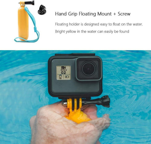 Action Camera Chest Mount Strap Head Strap Suction Cup Floating Hand Grip Accessory Kit Compatible with Gopro Hero 12 11 10 9 8/AKASO EK7000/Brave...