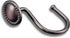 CHICTIE Bronze Shower Curtain Hooks,Oil Rubbed Decorative Shower Rings,Set of 12 Rust Resistant Shower Hooks Hangers for Bathroom Curtains Rods(Oi...