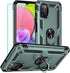 Yiakeng Samsung A03S Case, Galaxy A03S Case with HD Screen Protector, Military Grade Protective Cases with Ring for Samsung Galaxy A03S (Dark Gree...