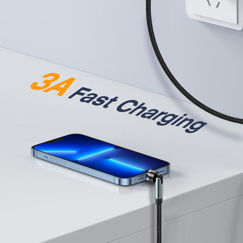 7-Pin Magnetic Charging Cable 2Pcs 360° Rotating 3 in 1 USB C Magnetic Phone Charger, 3A Fast Charging with Data Transfer for Android/i-Product/Mi...
