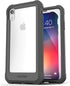 ENCASED iPhone XR Heavy-Duty Protective Belt Clip Case w/Tempered Glass Screen Protector - Compatible w/Apple iPhoneXR 6.1" (Falcon Gray w/Holster...