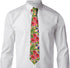 Hawaii Mens Tie Tropical Floral Palm Leaves Camo Necktie,Fun Print Woven Slim Neck Ties for Men...