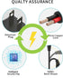 9V 2A Power Supply Adapter AC DC Cable Cord for Arduino UNO MEGA, 5.5mm x 2.1mm & 2.5mm Plug, and More (6ft)...