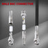 DAIERTEK 24pcs RG59 RG6 BNC Connectors Male Solderless BNC Compression Connector Screw On Coaxial Terminal for CCTV Security Surveillance Camera C...