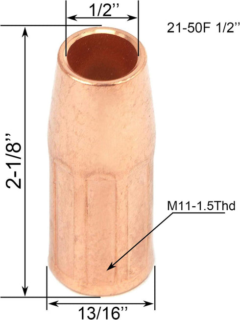 Mig Welding gun accessory11-30 0.030" kit for Forney 140 FC-i Mig gun: 20pcs Contact Tips 11-30 0.030" + 2pcs gas nozzles 21-50F + 2pcs 35-50 weld...