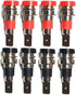 Black and Red 4mm Banana Jack Socket Female Adapter Panel Mount Binding Post for 4mm Banana Plug Connectors(8Pcs)...