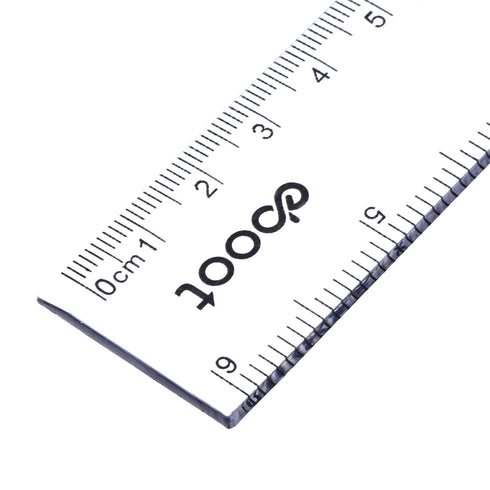 2 Pack Plastic Ruler Straight Ruler Plastic Measuring Tool for Student School Office (Clear, 6 Inch)...