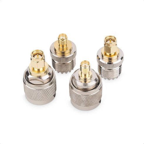 Cable Matters 4-Pack SMA to UHF Adapter Kit, UHF to SMA Adapter Kit/SMA to UHF Gender Changer and Connector Adapter Kit...
