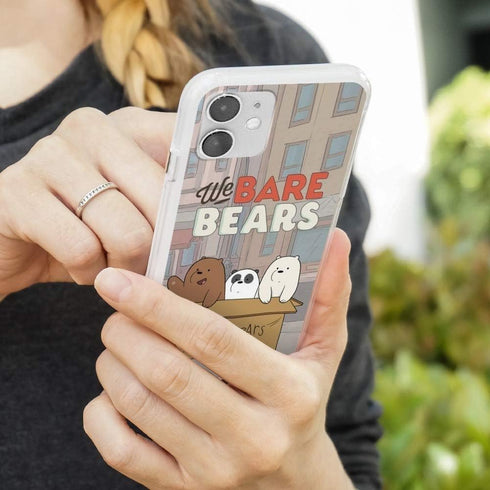 We Bare Bears Baby Bears Protective Slim Fit Hybrid Rubber Bumper Case Fits Apple iPhone 8, 8 Plus, X, 11, 11 Pro,11 Pro Max...
