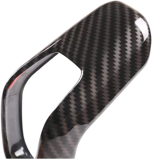 YIWANG Carbon Fiber Style ABS Car Center Gear Shift Head Cover Trim for Land Rover Defender 90 110 130 2020-2025 Auto Accessories (ABS-Carbon Fibe...