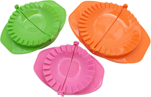 Zoie + Chloe Set of 3 Dough Press - Plastic Pastry Shaper & Empanada Maker Press With Crimped Crust Edges - Kitchen Tools For Making Dumplings, Ha...