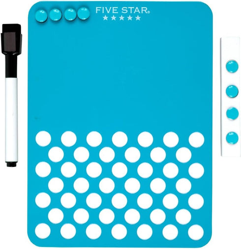 Five Star Locker Accessories, Locker Dry Erase Board + Locker Push Pin Board, Magnetic, 6" x 8", Teal (73547)...