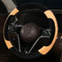 Steering Wheel Cover Deluxe Steering Wheel Protector for Cars MPV SUV Van Pickup Truck 14.5-15 inch (Yellow)...