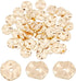 PH PandaHall 50PCS 14k Gold Plated Spacer Beads, 8mm Flat Round Metal Beads Brass Wavy Disc Beads Jewelry Loose Beads for DIY Bracelet Necklace Ea...