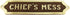 Treasure Gurus Chiefs Mess Brass Door Sign Maritime Ships Plaque...