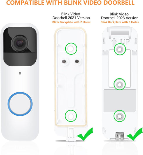 Power Cable with Adapter for Blink Video Doorbell (Replace Battery), Doorbell Transformer with 16.4ft/5m Weatherproof Cable, Charging Your Blink V...
