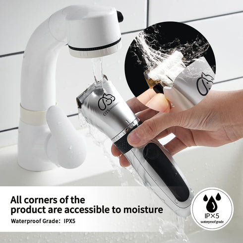 GTS Pet Clippers Professional Dog Grooming kit Adjustable Low Noise High Power Rechargeable Cordless Pet Grooming Tools, Hair Trimmers for Dogs an...