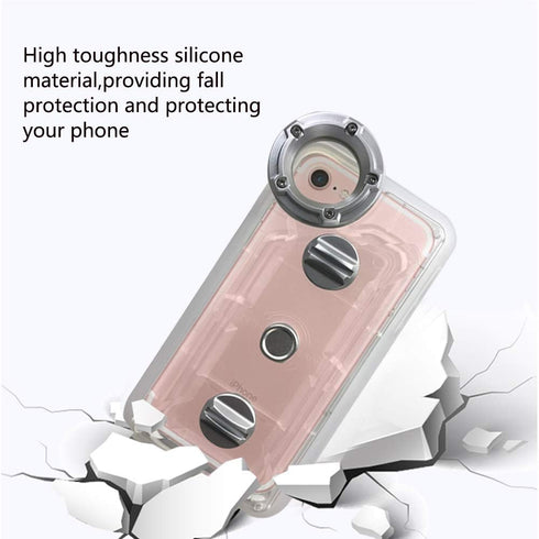 Underwater Photography Waterproof Phone Case Pouch for iPhone 6/7/8 Enhanced Underwater Cell Phone Dry Bag with Armband O Lens Ring Full Sealed Wa...