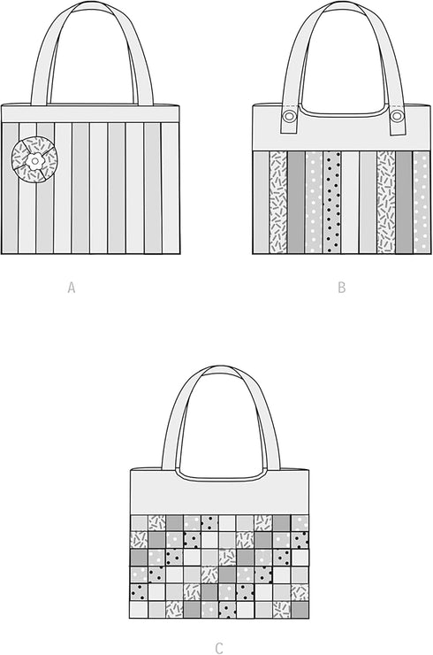 Simplicity Quilted Handbag Sewing Pattern Kit, Code S9526, One Size, Multicolor...