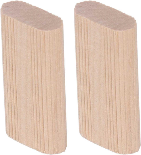 50Pcs Wood Stopper Beech Insertion Dowel Block for Woodworking Furniture Splicing Tool(6x20x40MM)...