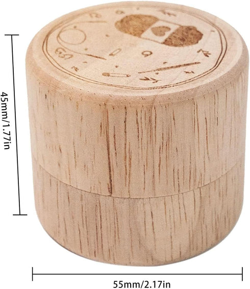 16Pcs Removable Stitch Markers with Wooden Storage Box for Knitting and Crocheting,Wood Crochet Stitch Marker Charms Pendant Locking Stitch Marker...