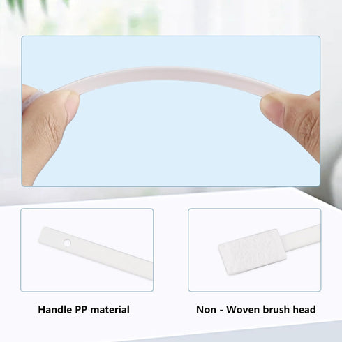 40 Pcs Disposable Crevice Cleaning Brushes, Disposable Toilet Brush Set Small Crevice Cleaning Tools Crevice Hole Detail Cleaning Brushes for Wind...