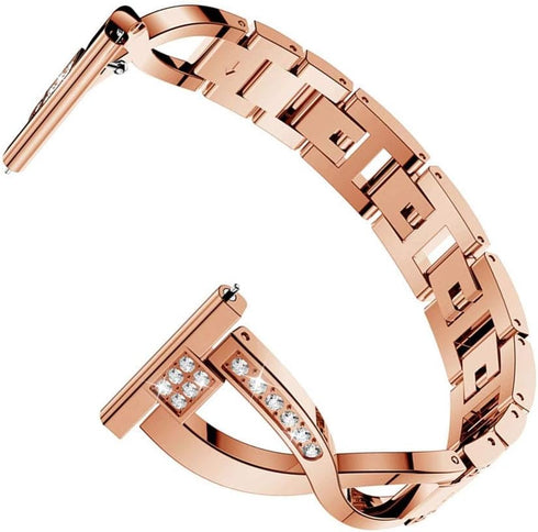 Compatible for Garmin Venu Sq Band,Women Metal Replacement Chain Bling Bracelet Strap Wristband for Garmin Venu/Venu Sq/Venu Sq Music,Vivoactive 3...