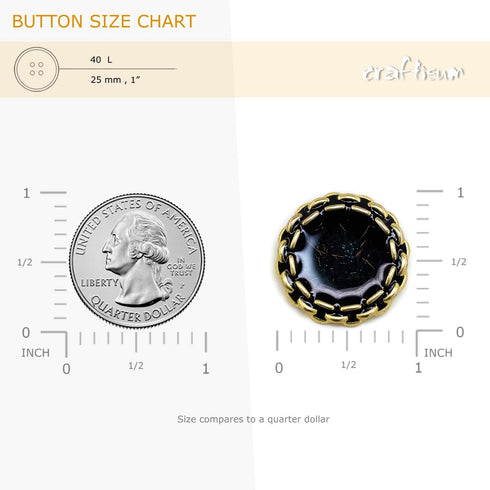 20 pcs Enamel Covered Copper Foil Fragments Floral Metal Shank Sewing Coat Buttons -25mm -1"...