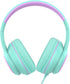 A8 Kids Headphones with Microphone, Lightweight Folding Stereo Bass Headphones with 1.5M No-Tangle Cord, Portable Wired Headphones for Smartphone ...