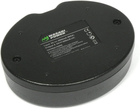 Wasabi Power LP-E6, LP-E6N, LP-E6NH Battery Dual Charger for Canon EOS 5D Mark II/III/IV, EOS 5DS, 5DS R, EOS 6D, 6D Mark II, EOS 7D, 7D Mark II, ...