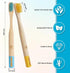 New Kids Bamboo Toothbrushes - 6 Pack, Organic Soft Bristle Toothbrush for Kids, Biodegradable Children's Toothbrushes (Toddler Toothbrush Ages 3-...