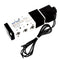 URBEST Black White 3 Position Solenoid Valve 4V110-06 P T1/8 Air Outlet Connector 12V 2.5W...