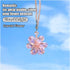 Crystal Flower Car Pendant, Car Rear View Mirror Charm Decor Hanging Ornament, Car Interior Accessories for Women (Pink Flower)...